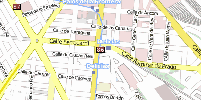 Stadtplan Estación de Delicias Madrid