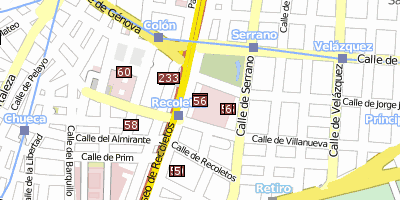 Biblioteca Nacional Stadtplan